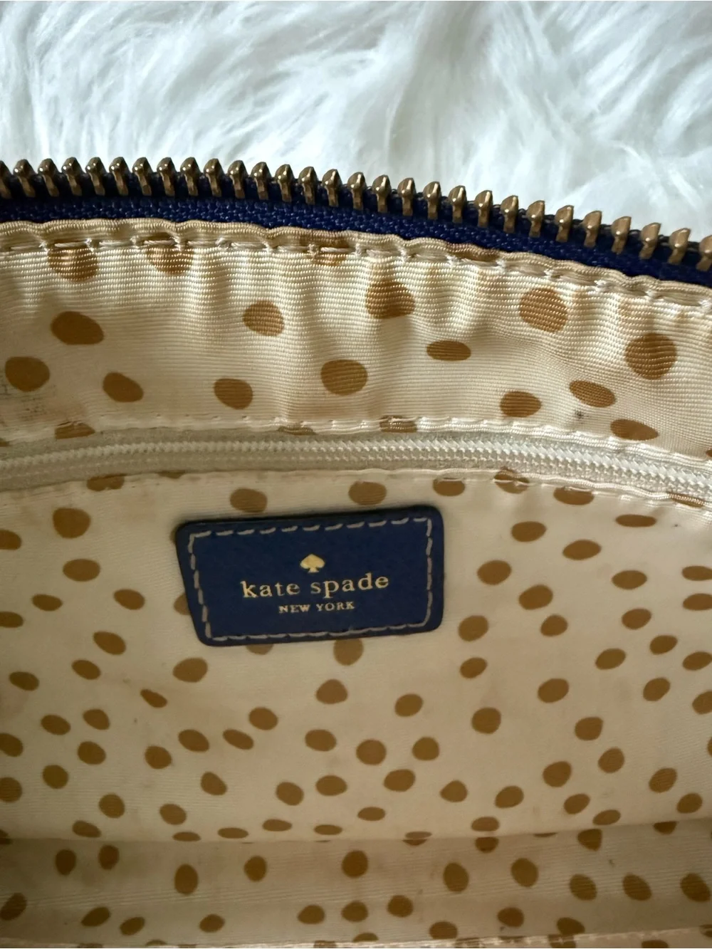 kate spade New York Blue Leather Shoulder Bag
